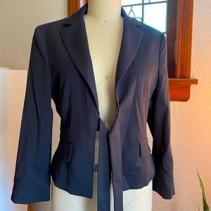 BCBG tie front blazer